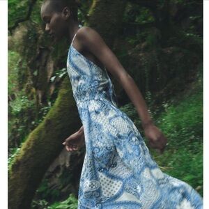 Zara Paisley Print Strappy Dress